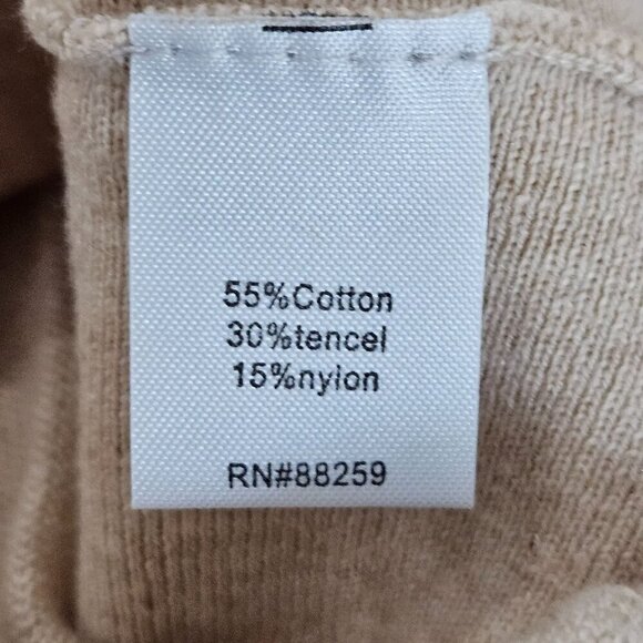 NWT Fresh Produce Sweater XL XXL Olivia Cable Knit Lightwe Cotton Beige Neutral - Picture 7 of 10
